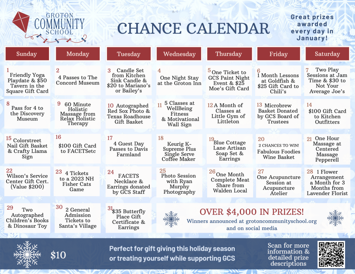 Chance Calendar 2022