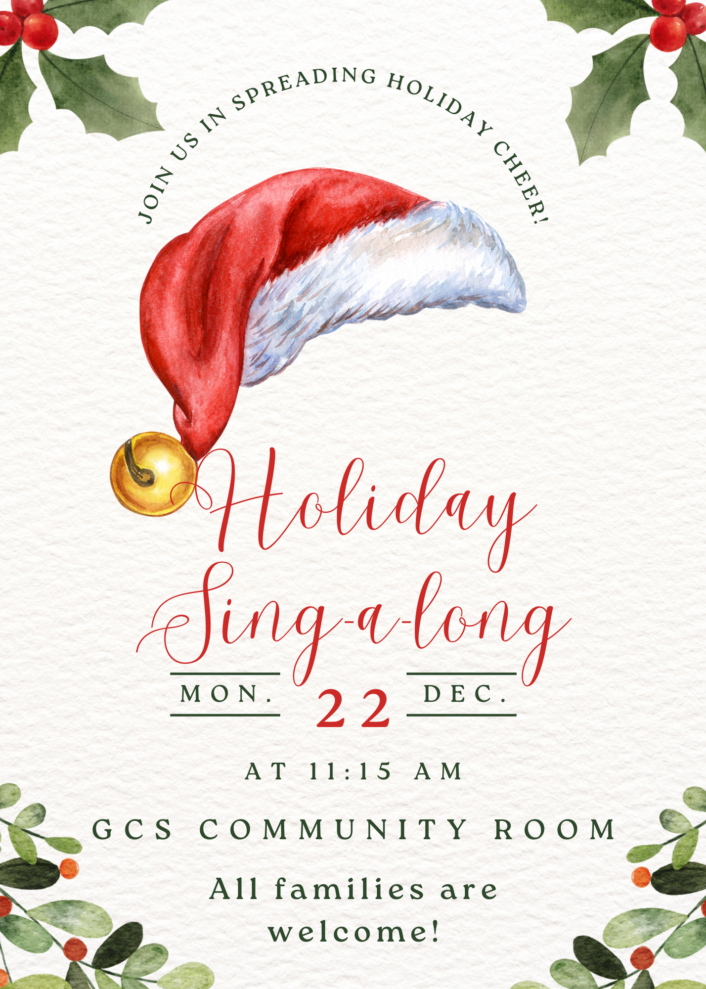 GCS Holiday Sing-a-long 2025